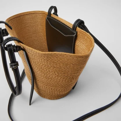 Braided Breeze Large Straw Beach Bag - Image 4