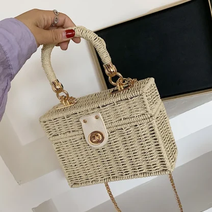 Chic Cube Style Beach Bag - Image 2