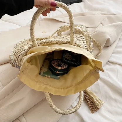 Fashionable Shoulder Beach Tote Bag - Image 6
