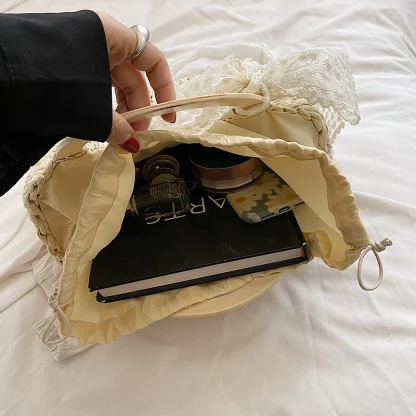 Luxury Shoreline Fashion Straw Beach Bag - Image 5