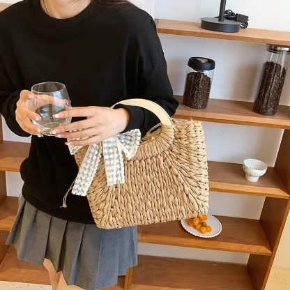 Luxury Shoreline Fashion Straw Beach Bag