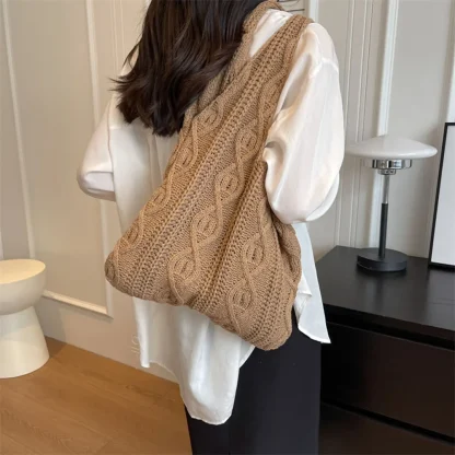 Casual Knitted Shopping Beach Bag