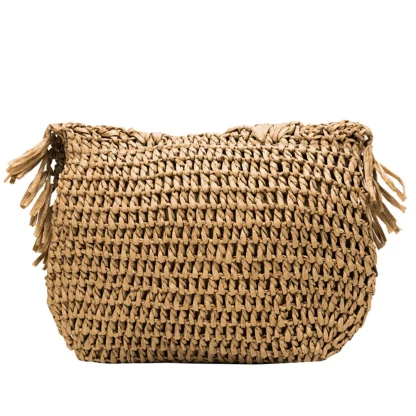Tropical Bliss Vacation Tassel Beach Bag - Image 6