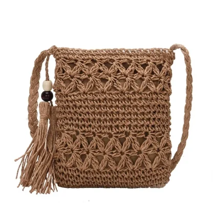 Casual Tassel Crossbody Beach Travel Bag - Image 2
