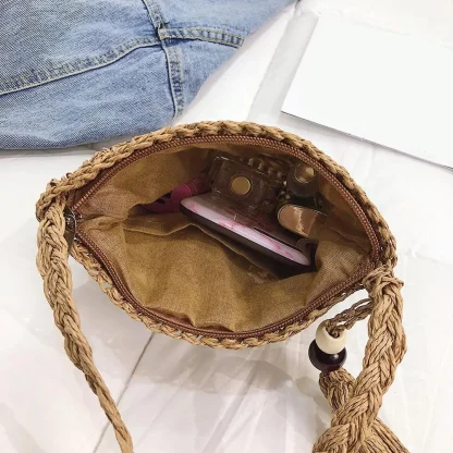 Casual Tassel Crossbody Beach Travel Bag - Image 5
