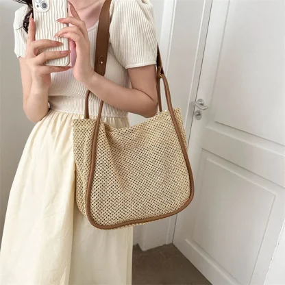 Hollow Out Beach Bag with Wallet Bag - Image 3
