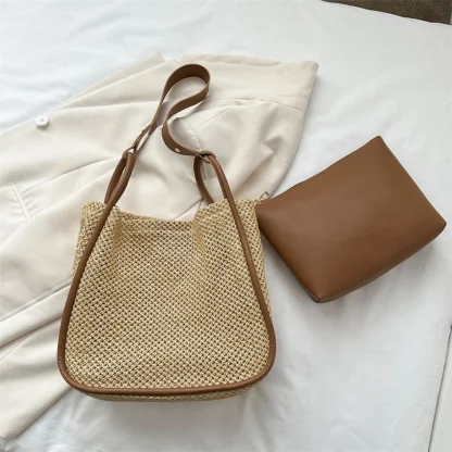 Hollow Out Beach Bag with Wallet Bag - Image 6