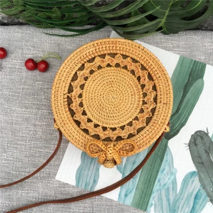 Summer Designer Round Straw Bag