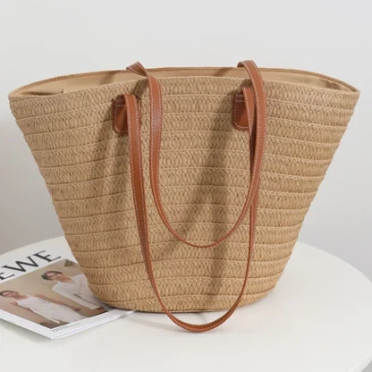 Summer Cottage Basket Beach Bag - Image 6
