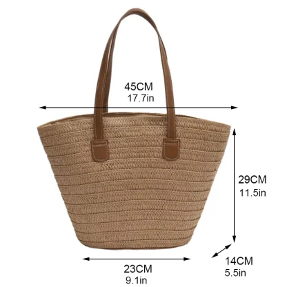 Summer Cottage Basket Beach Bag - Image 7