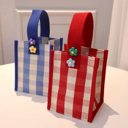 Portable Plaid Total Beach Bag - Image 3