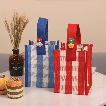 Portable Plaid Total Beach Bag - Image 4