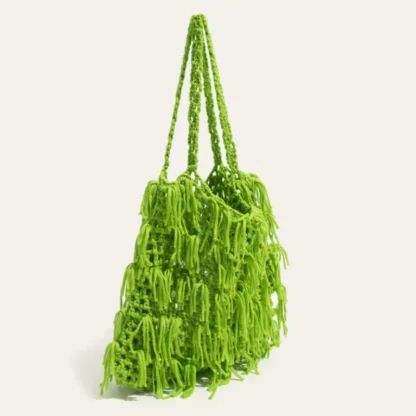 Fashionable Hollow-Out Tote Beach Bag - Image 2