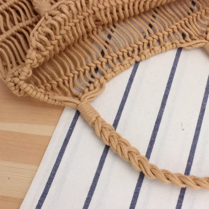 Cotton-Like Woven Rope Beach Bag - Image 5
