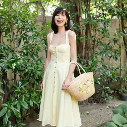 Basket Straw Summer Beach Tote Bag