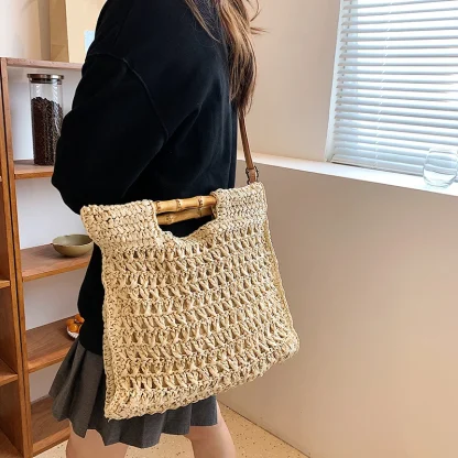 Casual Weave Travel Tote Beach Bag