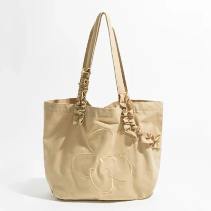 Flower Shopper Shoulder Beach Bag - Image 2