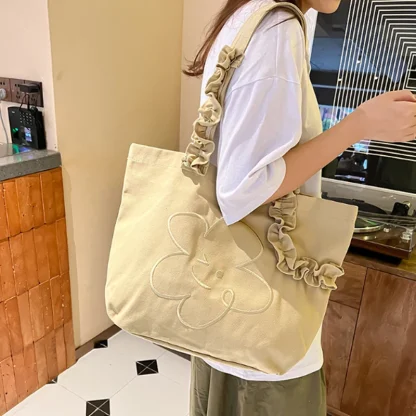Flower Shopper Shoulder Beach Bag