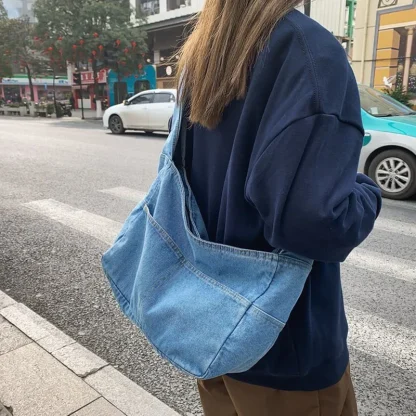 Fashion Travel Denim Beach Bag - Image 2