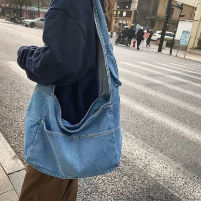 Fashion Travel Denim Beach Bag - Image 3