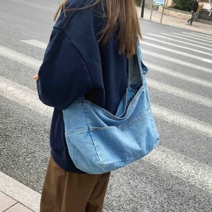 Fashion Travel Denim Beach Bag - Image 4