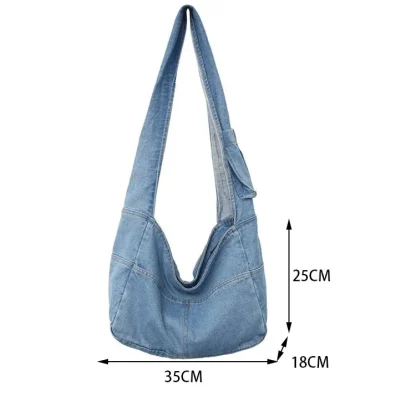 Fashion Travel Denim Beach Bag - Image 6