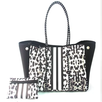 Printed Large Beach Bag - Image 4