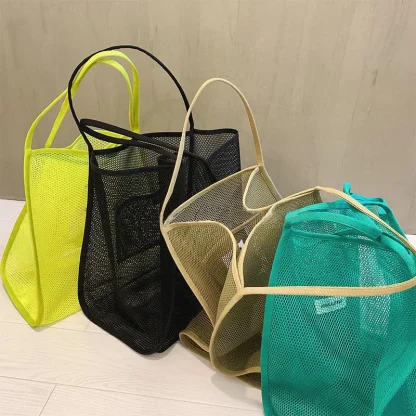 Mesh Shopping Reusable Shoulder Beach Bag - Image 2