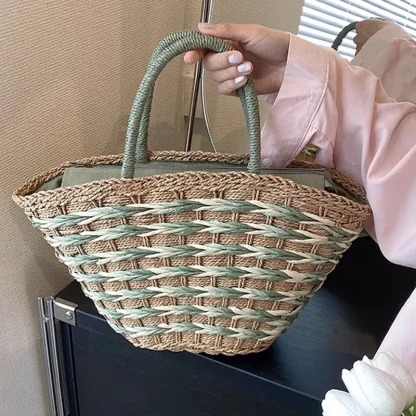 Large Capacity Shoulder Beach Bag - Image 3