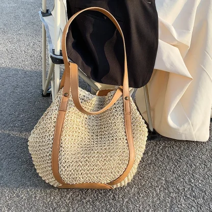 Weave Charm Big Travel Beach Bag - Image 6