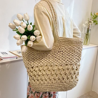 Travel Large Capacity Straw Beach Bag