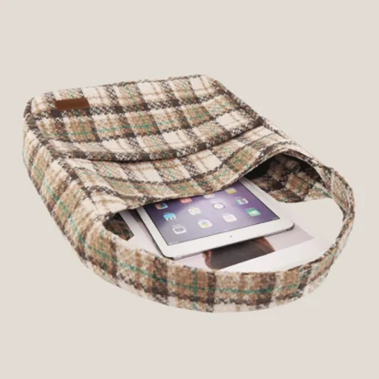 Plaid Retro Commuter Beach Bag - Image 5