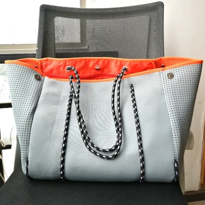 Large Square Beach Tote Bag - Image 6
