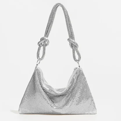Metallic Sequin Evening Beach Bag - Image 3