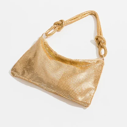 Metallic Sequin Evening Beach Bag - Image 4