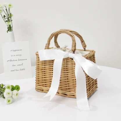 Exquisite Rattan Woven Luxury Beach Bag - Image 4