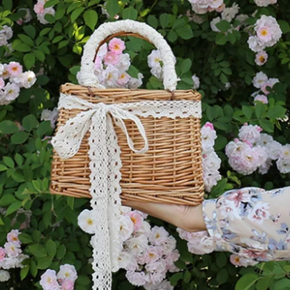 Exquisite Rattan Woven Luxury Beach Bag