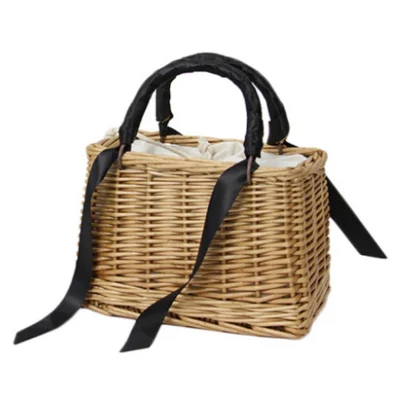 Exquisite Rattan Woven Luxury Beach Bag - Image 6