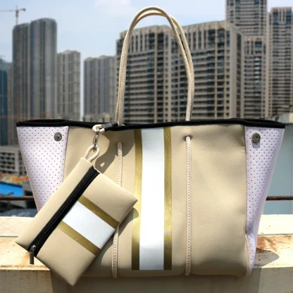 Top-Handle Large Capacity Beach Bag - Image 3