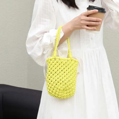 Bucket Shoulder Beach Bag - Image 5
