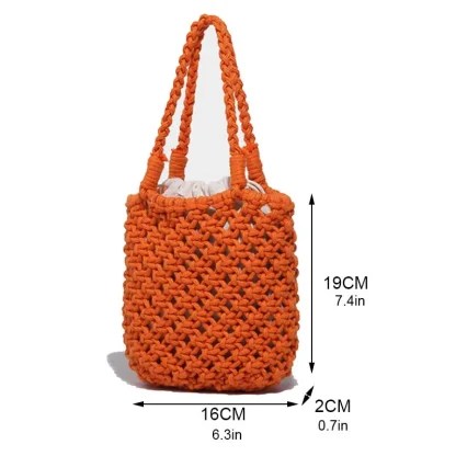 Bucket Shoulder Beach Bag - Image 6