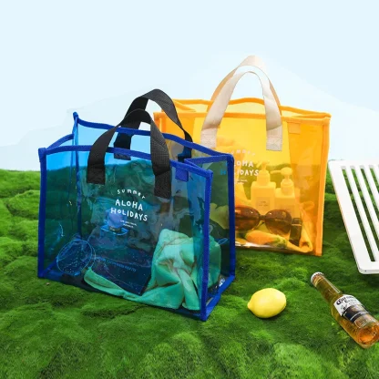 Color Clear Waterproof Summer Beach Bag - Image 3
