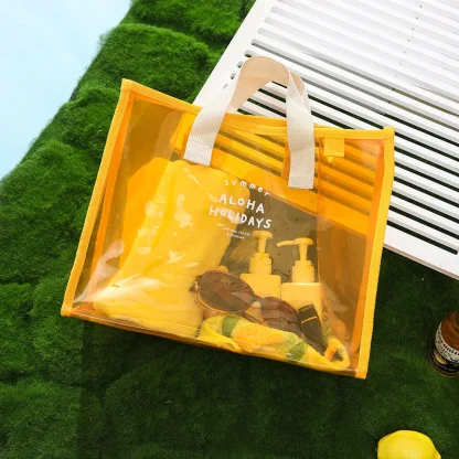 Color Clear Waterproof Summer Beach Bag - Image 4