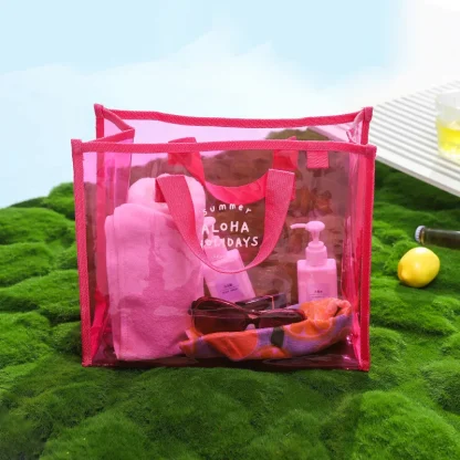 Color Clear Waterproof Summer Beach Bag