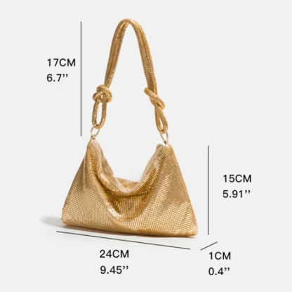 Metallic Sequin Evening Beach Bag - Image 6