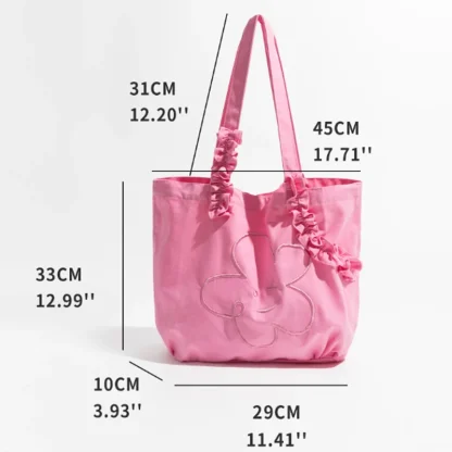 Flower Shopper Shoulder Beach Bag - Image 7