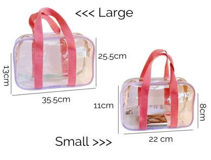 Clear Waterproof Zipper Beach Bag - Image 5