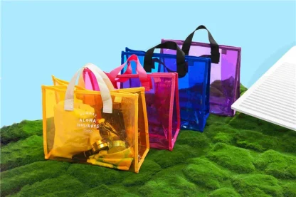 Color Clear Waterproof Summer Beach Bag - Image 2