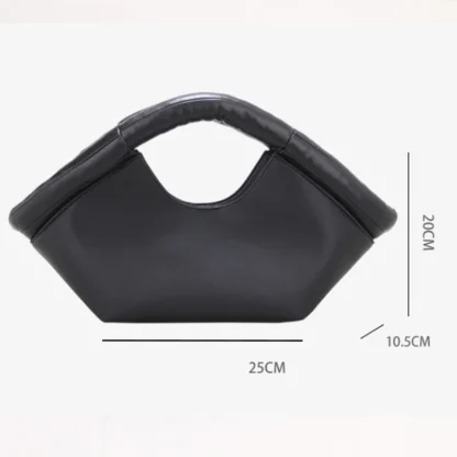 Simple Leatherette Shoulder Beach Bag - Image 7