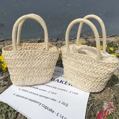 Casual Straw Summer Beach Bag - Image 3